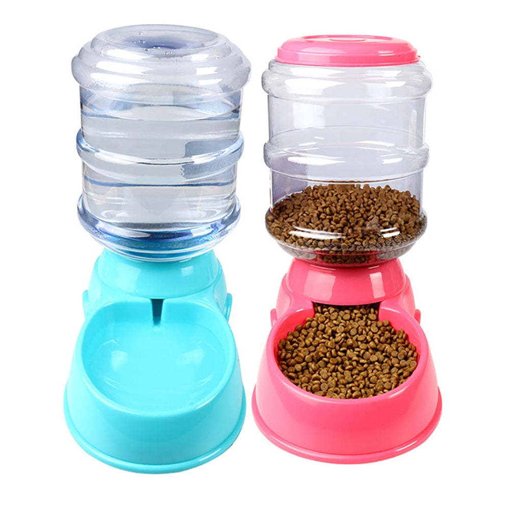 3.5L Large Automatic Pet Feeder Fountain Water Food