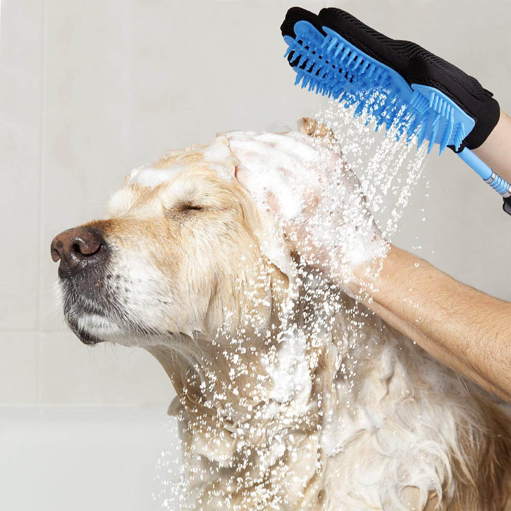 Pet Dog Bathing Tool Washing Glove Shower Kit