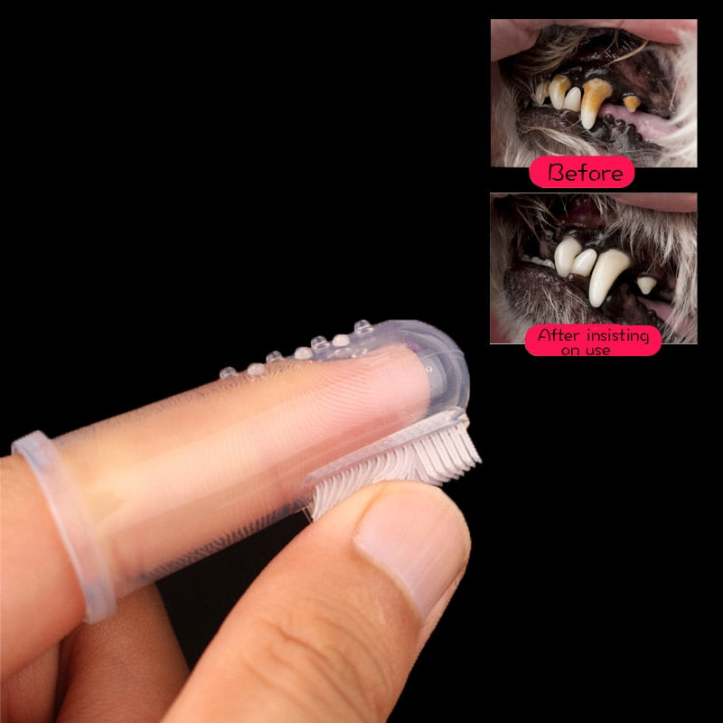 5 Pcs Super Soft Pet Finger Toothbrush